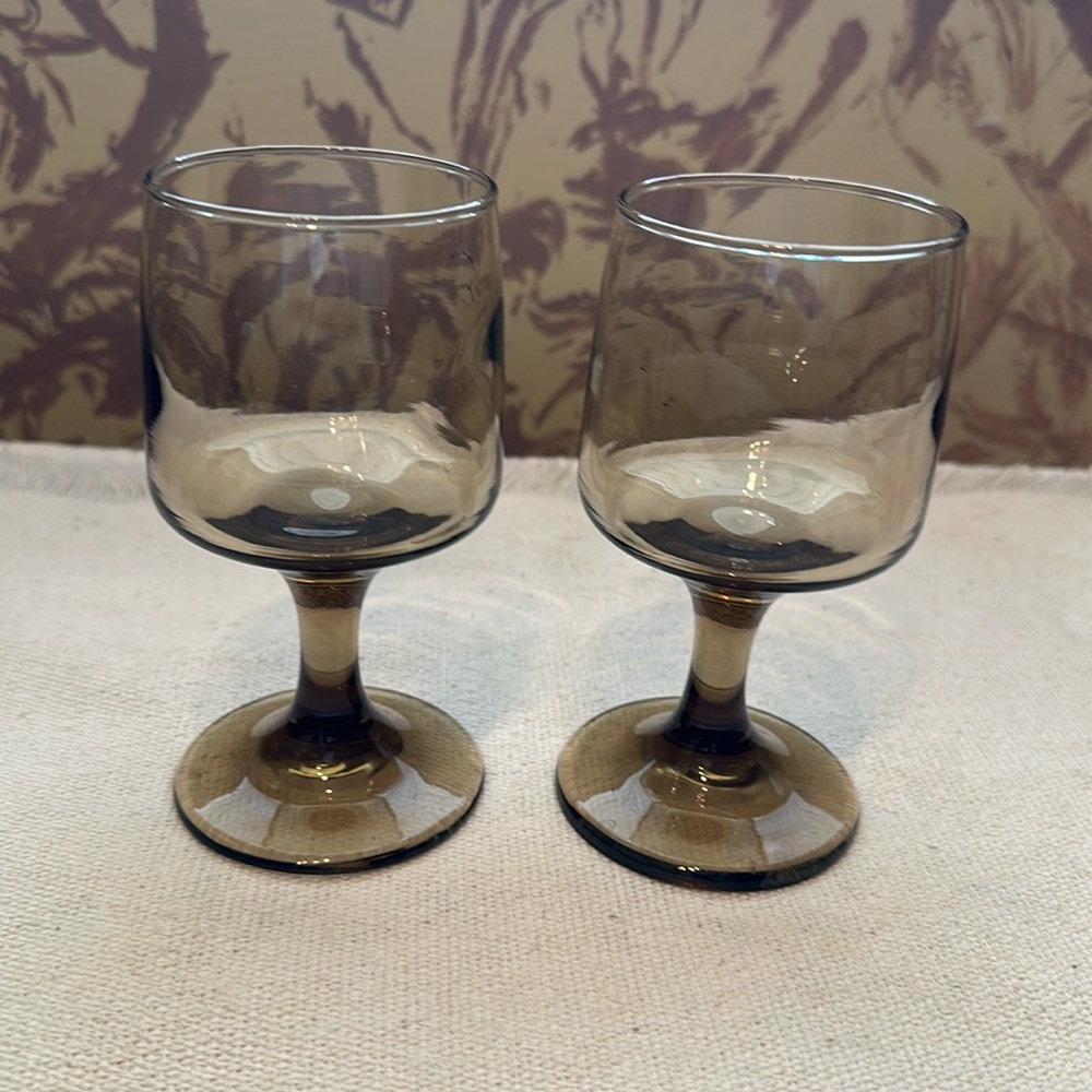 Vintage Libbey small wine glasses